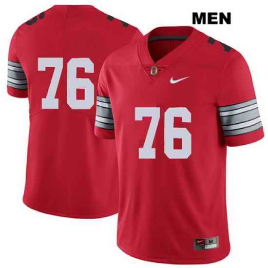 2018 Spring Game Branden Bowen Ohio State Buckeyes Authentic Mens Nike  76 Stitched Red College Football Jersey Without Name Jersey